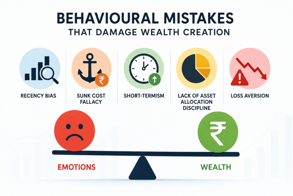 Behavioural Mistakes That Damage Wealth Creation